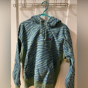 Champion tiger stripe hoodie urban outfitters NWT